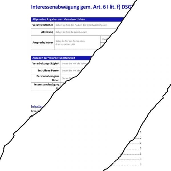 Interessenabwägung Art. 6 Abs. 1 lit. f) DSGVO – Bild 2