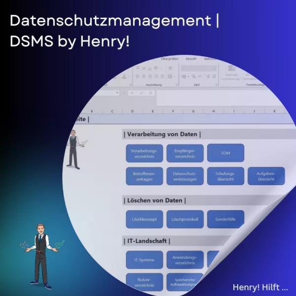 Datenschutzmanagement-Diagramm von Henry