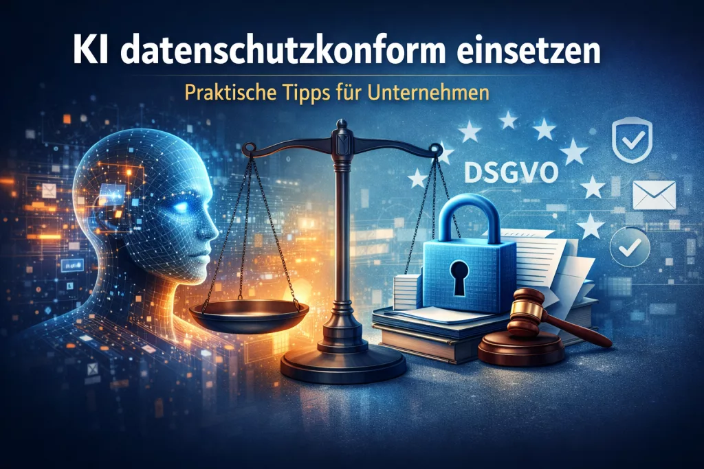 KI datenschutzkonform einsetzen &ndash; praktische Tipps f&uuml;r Unternehmen (DSGVO)