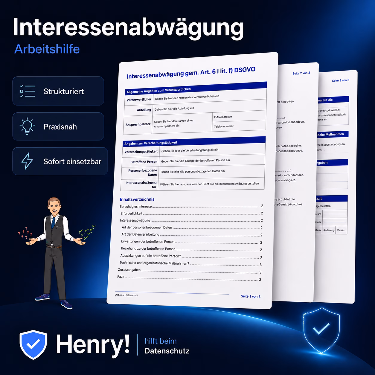 Interessenabwägung Art. 6 Abs. 1 lit. f) DSGVO