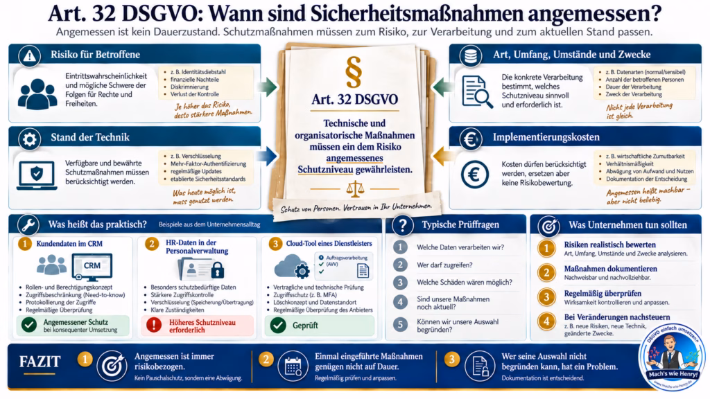Infografik zum Umgang mit einer Datenschutzverletzung in fünf Schritten: Vorfall erkennen, eindämmen, Sachverhalt aufklären, Risiko für Betroffene bewerten sowie über Meldung an die Aufsichtsbehörde und Information der Betroffenen entscheiden.